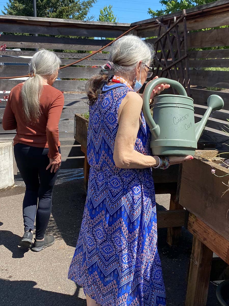 Mount Hood Adult Day Center - Watering the Garden Mount Hood Adult Day Center - Watering the Garden